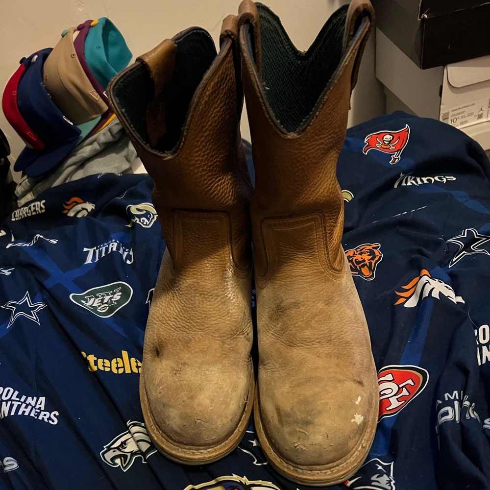 Georgia steel toe work boots size 9
